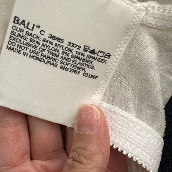 Bali Elegant ivory  Lace Bra size 38C - Picture 8 of 10